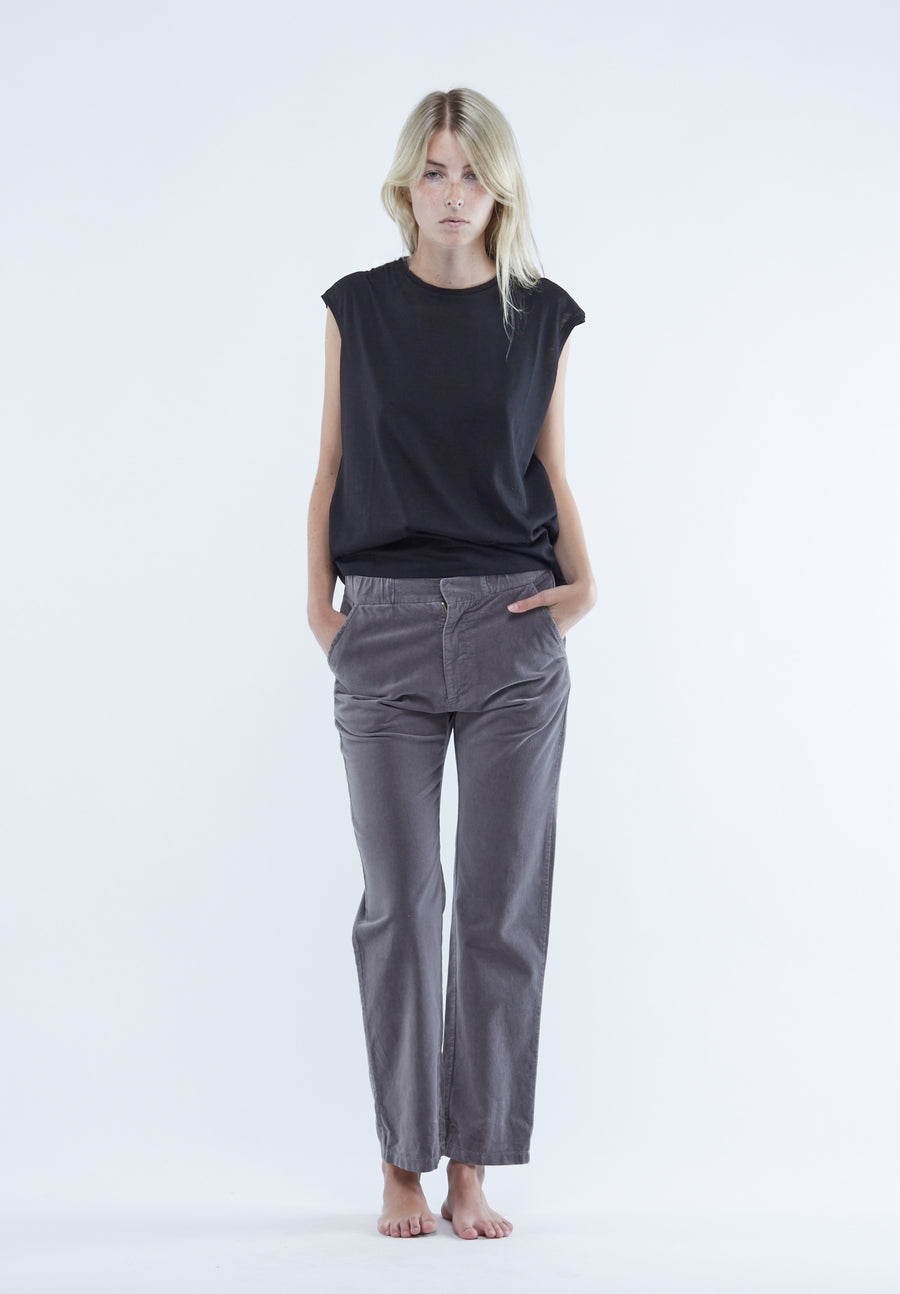 Bitternut velvet pant