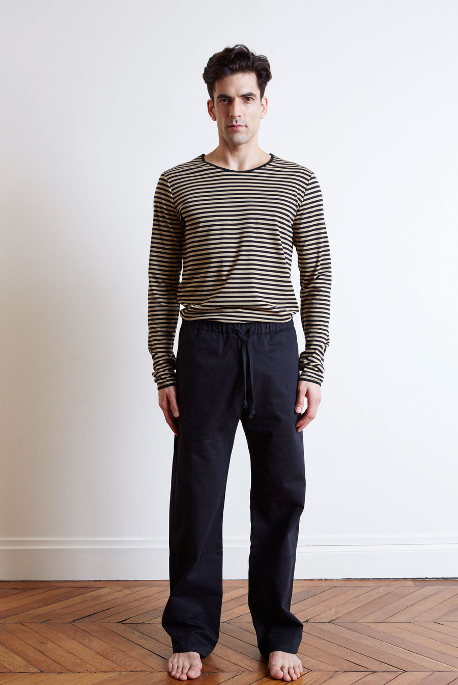 the white briefs long-sleeved t-shirt with relaxed fit in 100% organic pima cotton