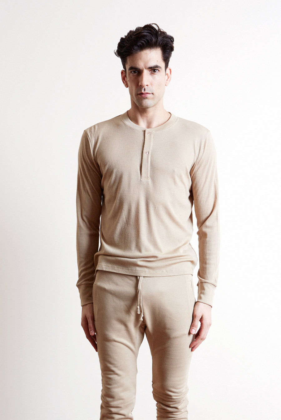 The white briefs fine merino wool rib is a new henley model 