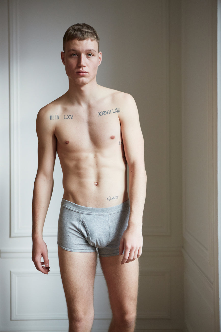 Elm organic cotton men's underwear in grey