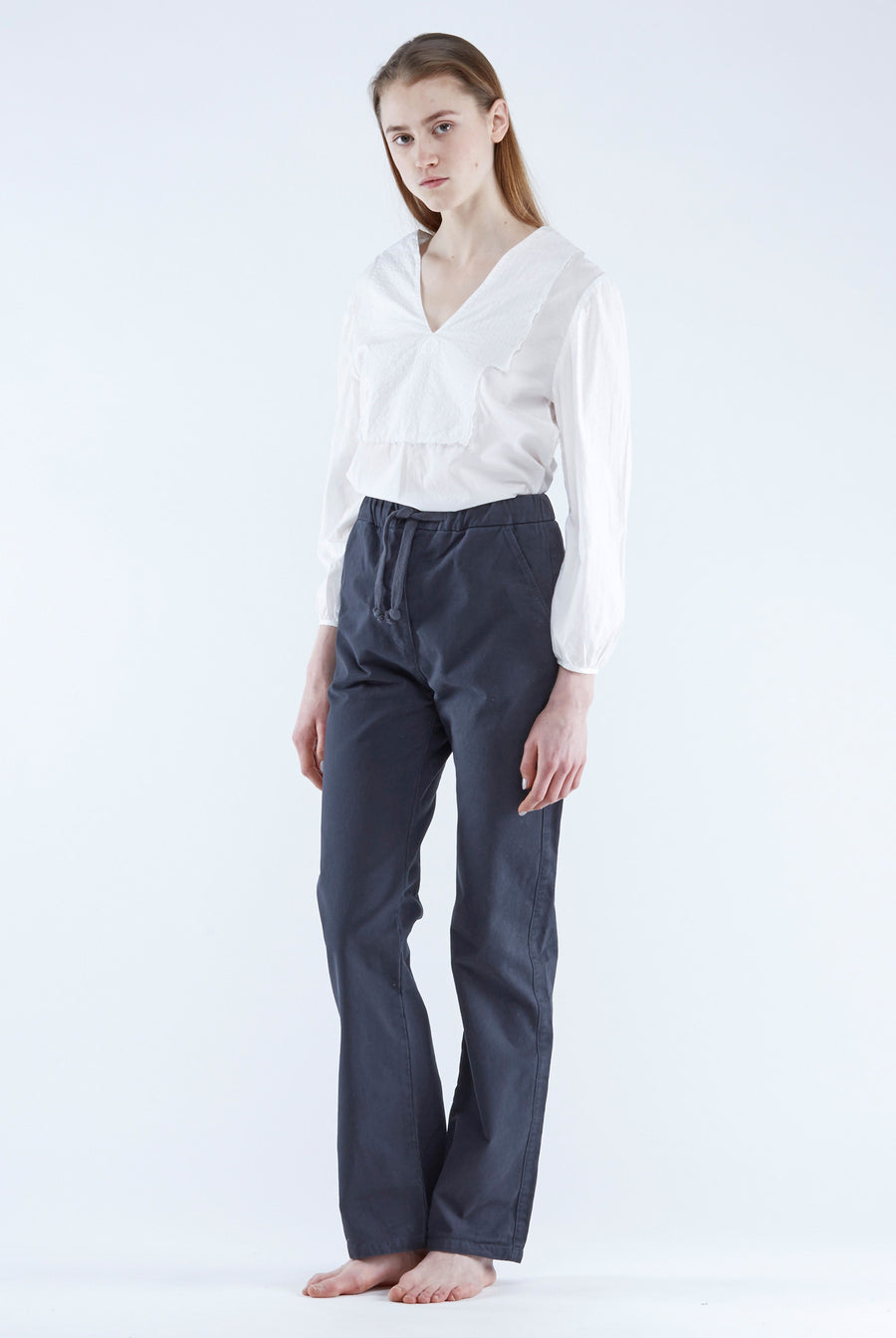 the white briefs top in 100% organic cotton muslin