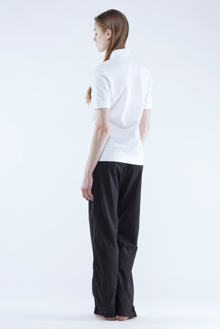 The White Briefs polo shirt in organic cotton drop needle