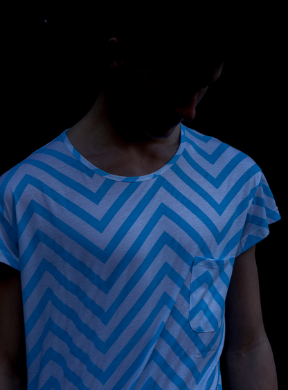 A FREE MAN BLUE PRINT TEE