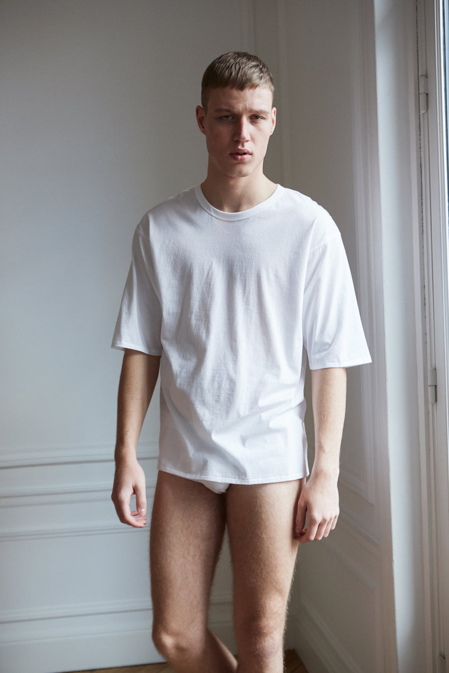 Men's Sunrise white oversized organic cotton t-shirt