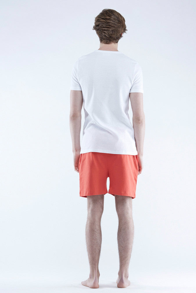 the white brief short sleeved t-shirt with a neat fit made in 100% organic cotton 