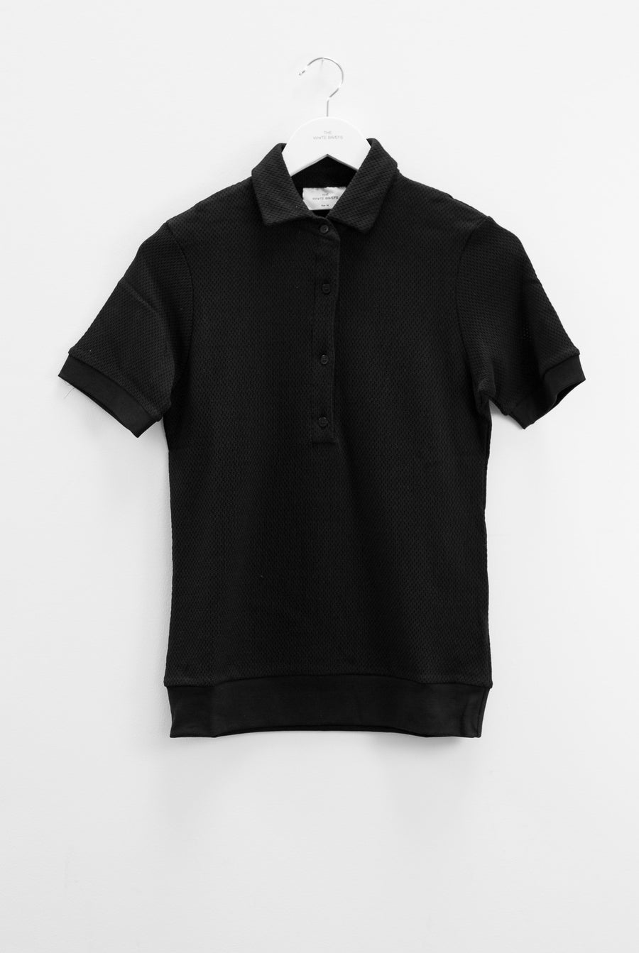 The White Briefs polo shirt in organic cotton drop needle