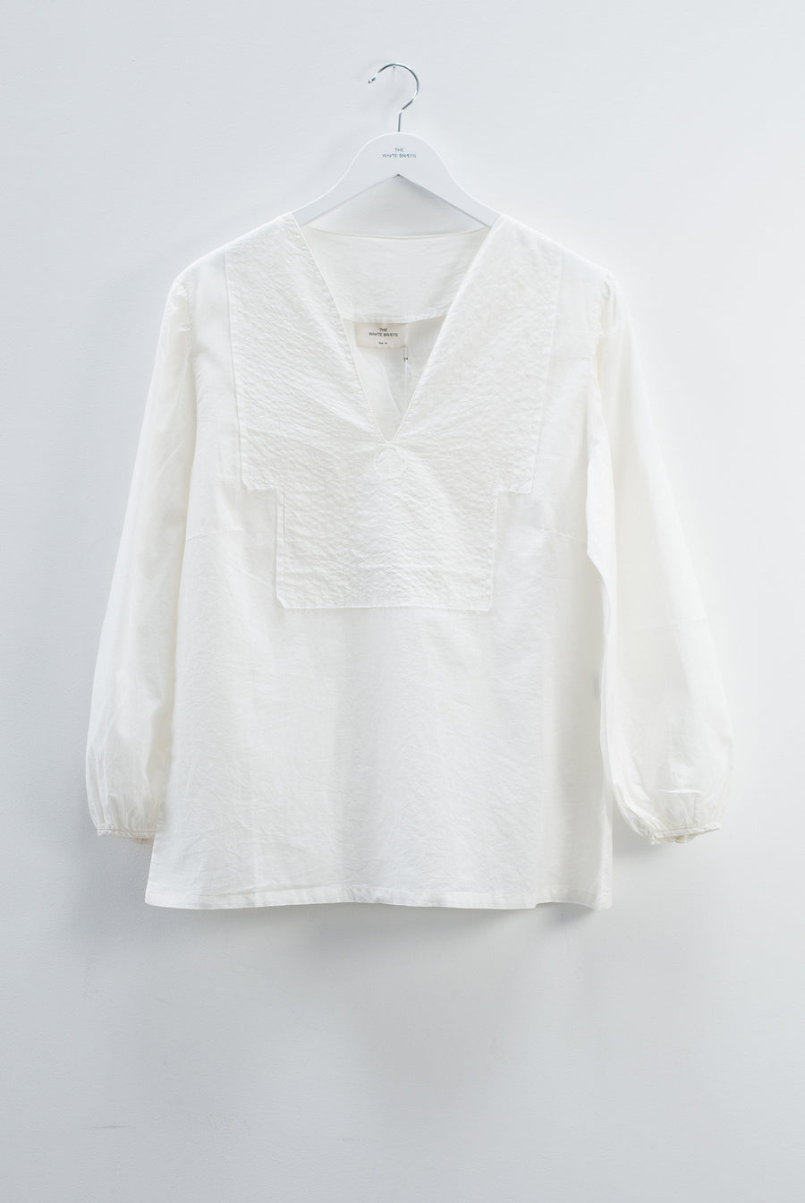 the white briefs top in 100% organic cotton muslin