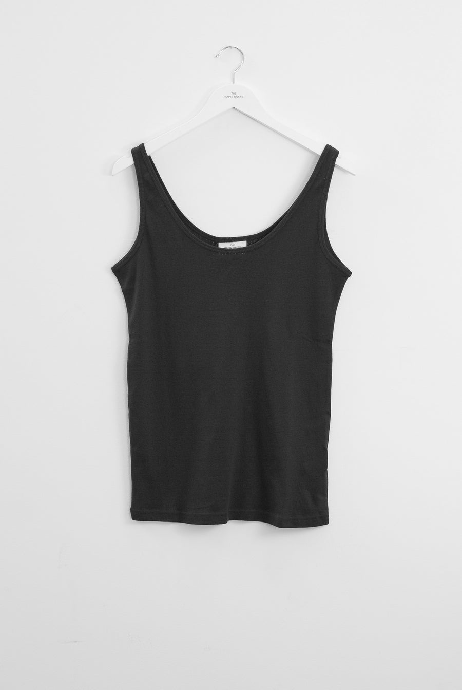the white briefs women's singlet with regular fit in cotton silk blend
