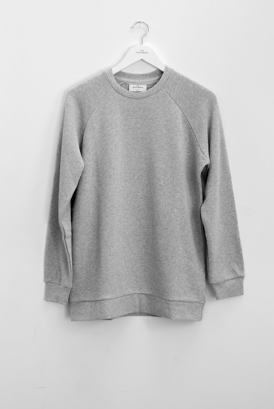 the white briefs crew neck sweatshirt in 100% organic cotton