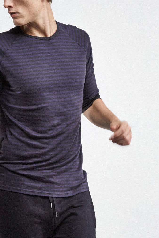 the white briefs 3/4 sleeve t-shirt with a slimmer fit in 100% organic pima cotton
