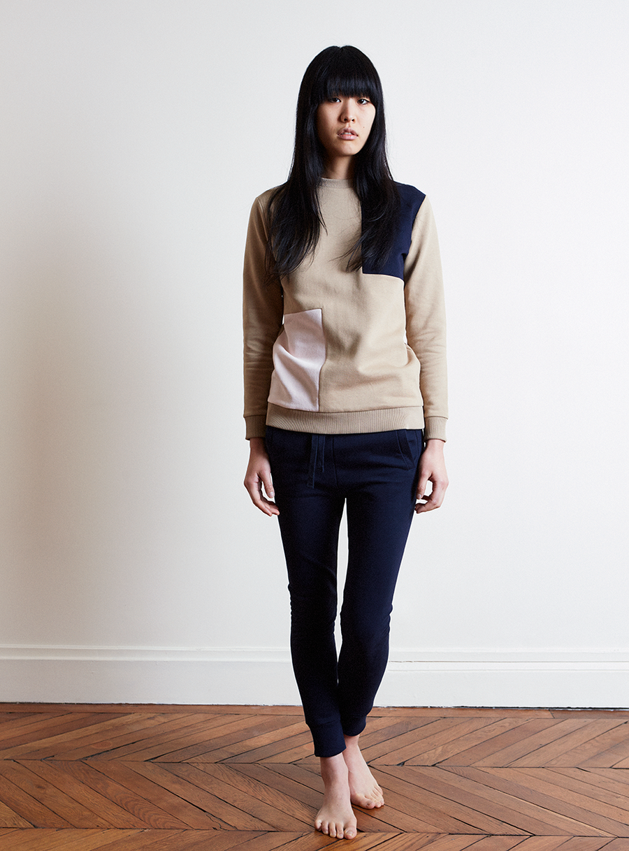 Patch sweater