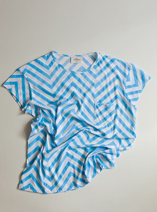 A FREE MAN BLUE PRINT TEE