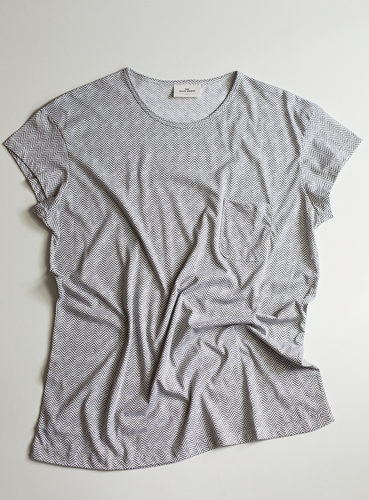 A FREE MAN CHEVRON TEE