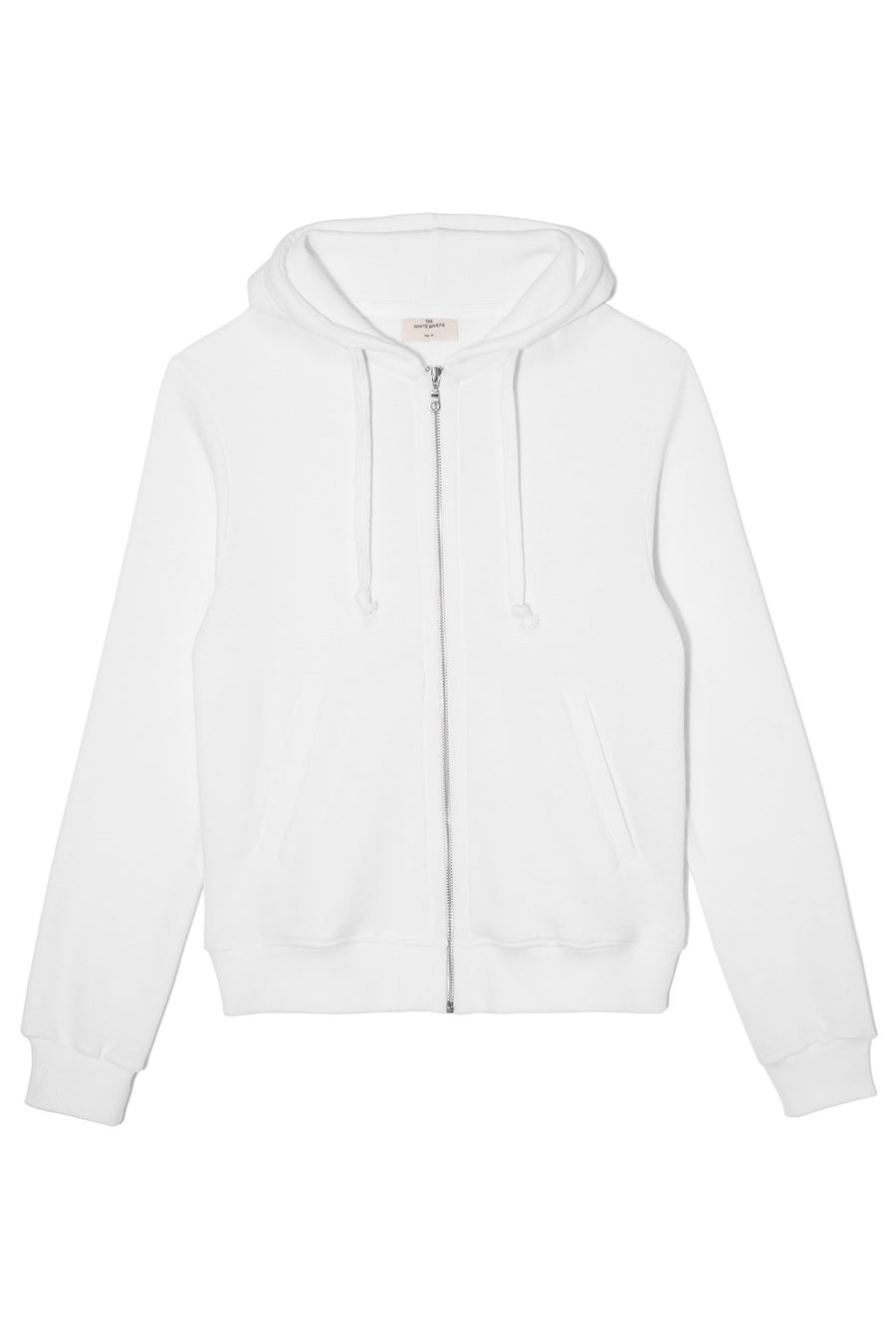 the white brief hooded jacket in 100% organic cotton