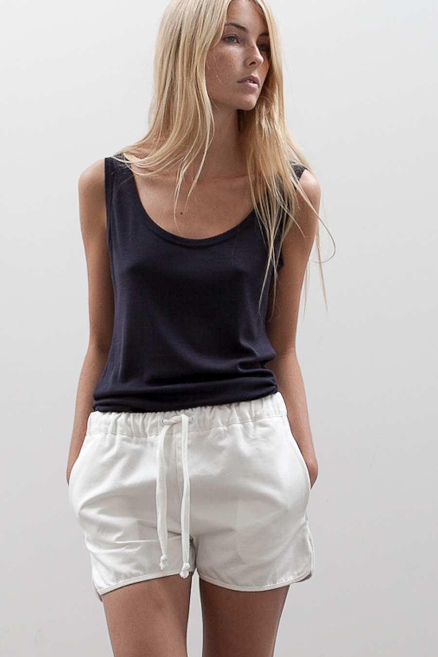 Whiff cotton twill shorts